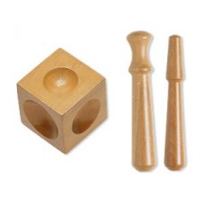 Wooden Dapping Punch Set of 2
