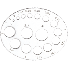 Oval Gauge For Stones 0.01 - 4 Ct. Width 55mm
